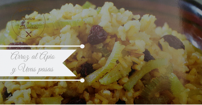 ARROZ AL APIO Y UVAS PASAS